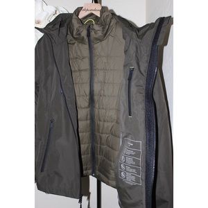 NWOT Cole Haan 2 in 1 Green Jacket